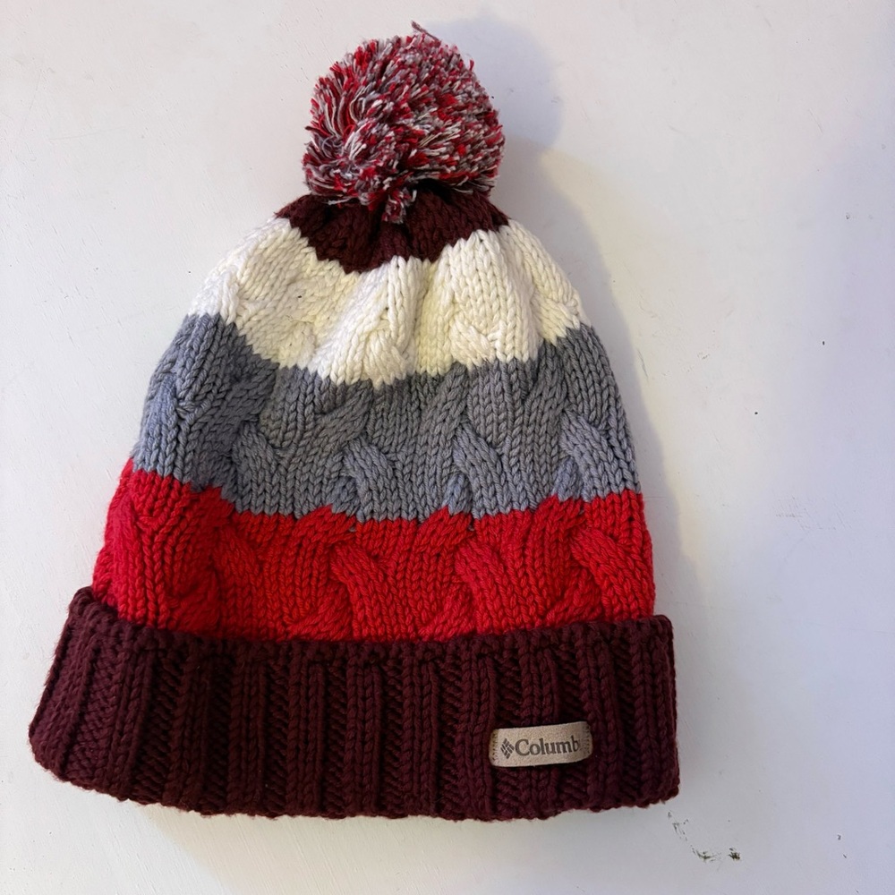Columbia Women's Knit Beanie with Pom-Pom